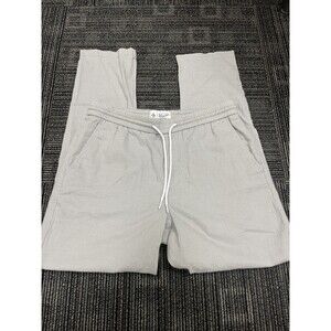 Original Penguin Munsingwear Men's Pants Gray White Plaid Stretch Slim Fit MED